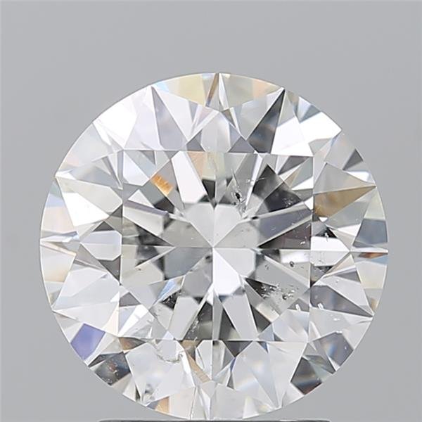 2.70ct H SI2 Rare Carat Ideal Cut Round Diamond