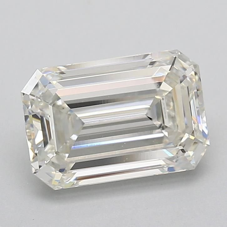 3.04ct G VS2 Rare Carat Ideal Cut Emerald Lab Grown Diamond