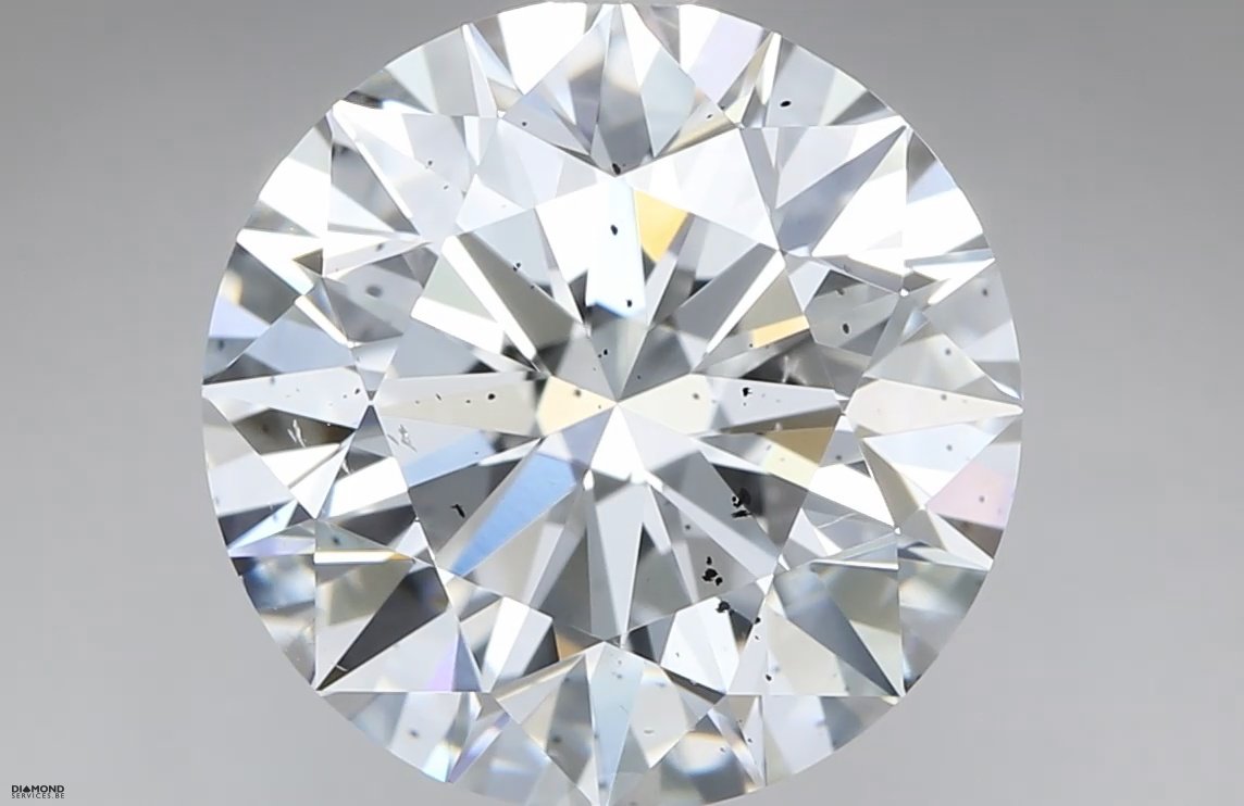 3.01ct D SI1 Rare Carat Ideal Cut Round Diamond