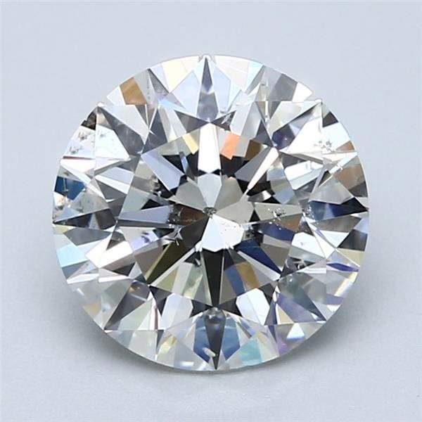 3.01ct H SI2 Rare Carat Ideal Cut Round Diamond