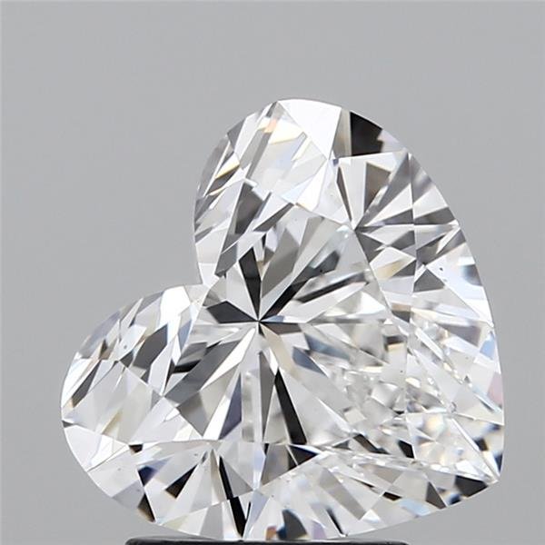 2.66ct F VS1 Rare Carat Ideal Cut Heart Lab Grown Diamond