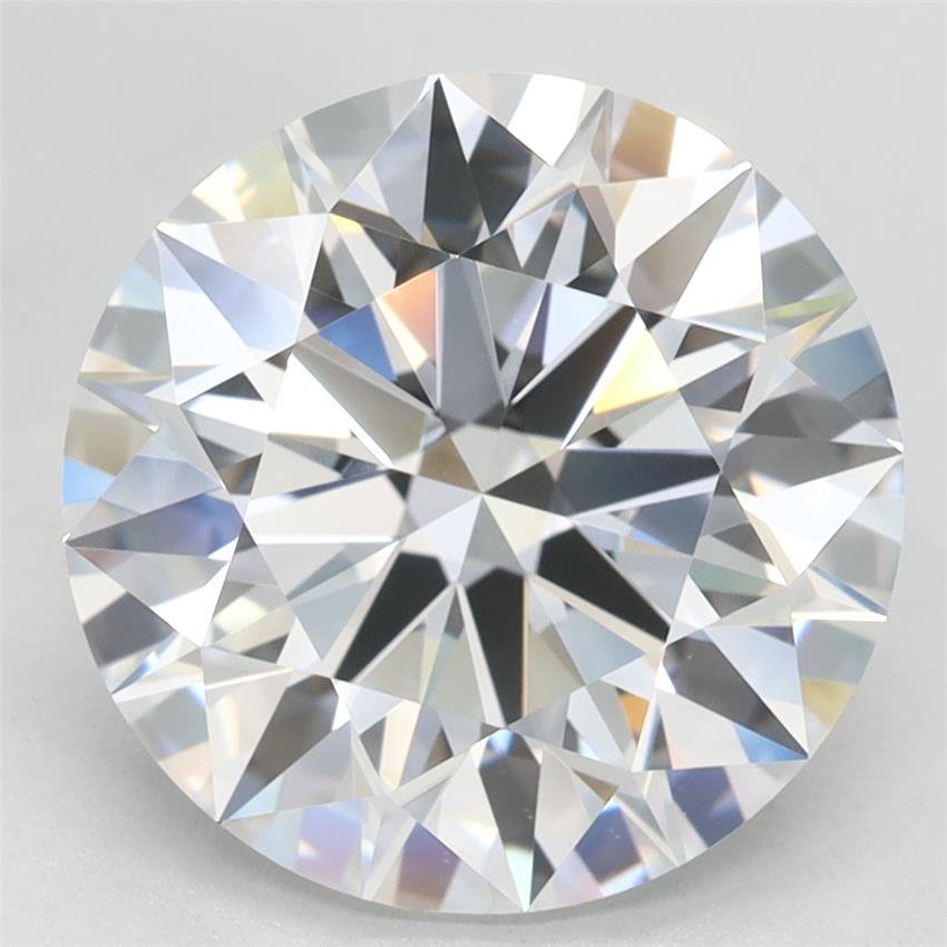 4.34ct D VVS1 Rare Carat Ideal Cut Round Lab Grown Diamond