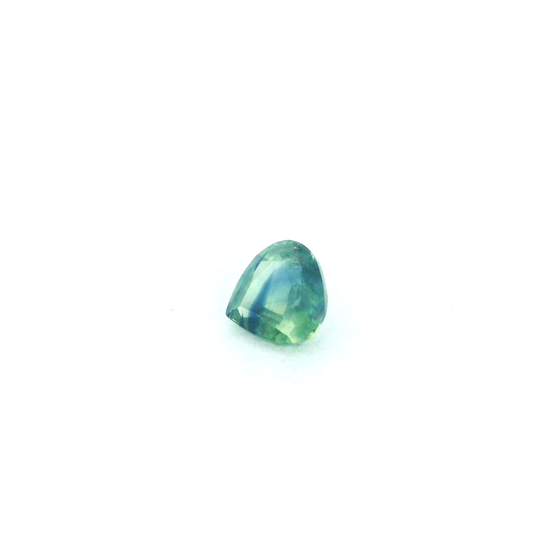 0.62 Carat Green Pear Sapphire