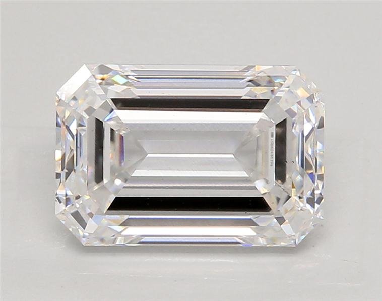 4.00ct D VS2 Rare Carat Ideal Cut Emerald Lab Grown Diamond