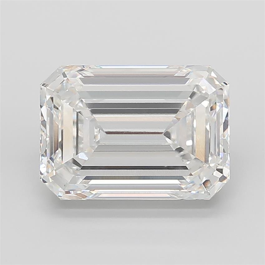 20.11ct F VVS2 Rare Carat Ideal Cut Emerald Lab Grown Diamond