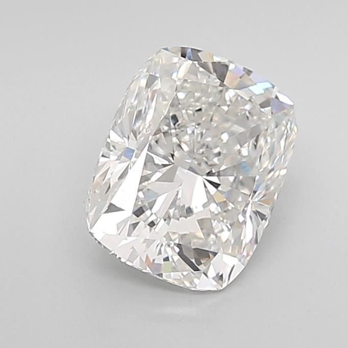2.52ct F VVS2 Rare Carat Ideal Cut Cushion Lab Grown Diamond
