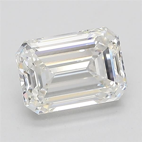 1.59ct F VS1 Rare Carat Ideal Cut Emerald Lab Grown Diamond