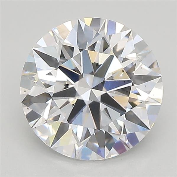 2.01ct D SI1 Rare Carat Ideal Cut Round Lab Grown Diamond