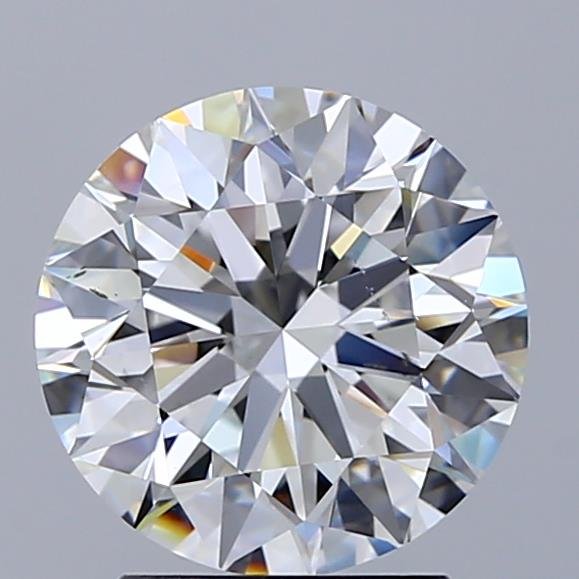 2.57ct E SI1 Rare Carat Ideal Cut Round Diamond