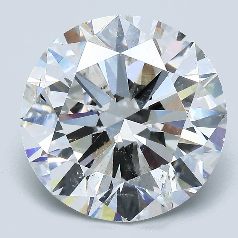 4.90ct F SI2 Very Good Cut Round Diamond