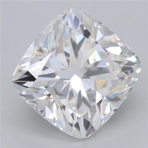 2.58ct F VVS2 Rare Carat Ideal Cut Cushion Lab Grown Diamond