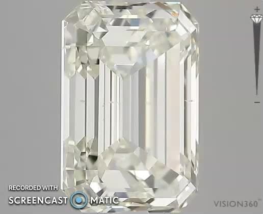 4.01ct J SI1 Excellent Cut Emerald Diamond