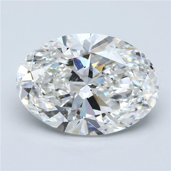 7.01ct F SI1 Very Good Cut Oval Diamond