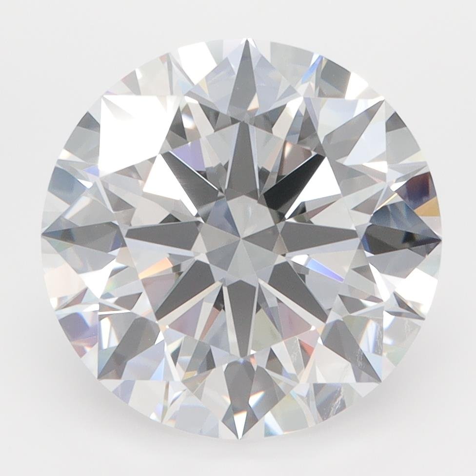 5.31ct D VVS2 Rare Carat Ideal Cut Round Lab Grown Diamond