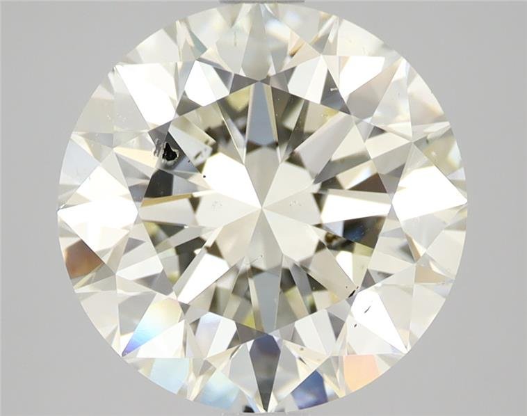 4.02ct K SI1 Rare Carat Ideal Cut Round Diamond
