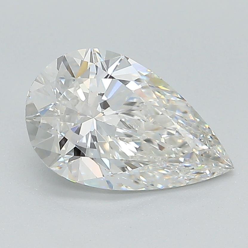 1.55ct F VS1 Rare Carat Ideal Cut Pear Lab Grown Diamond