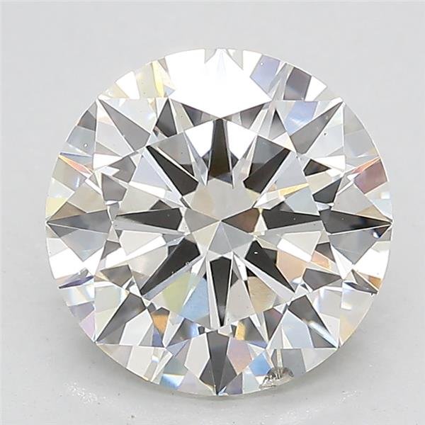 3.05ct H SI1 Excellent Cut Round Lab Grown Diamond