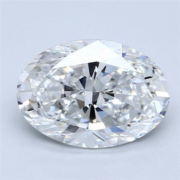 2.02ct F VS2 Rare Carat Ideal Cut Oval Diamond