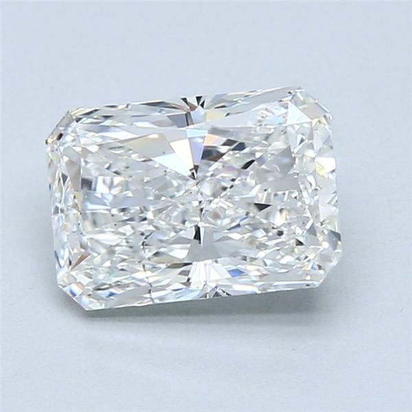 2.03ct F SI2 Rare Carat Ideal Cut Radiant Diamond