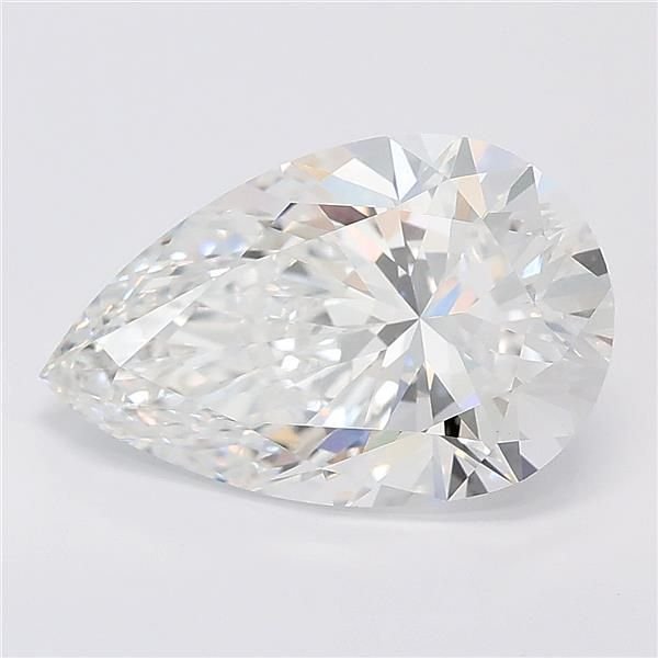 3.58ct E VVS2 Rare Carat Ideal Cut Pear Lab Grown Diamond