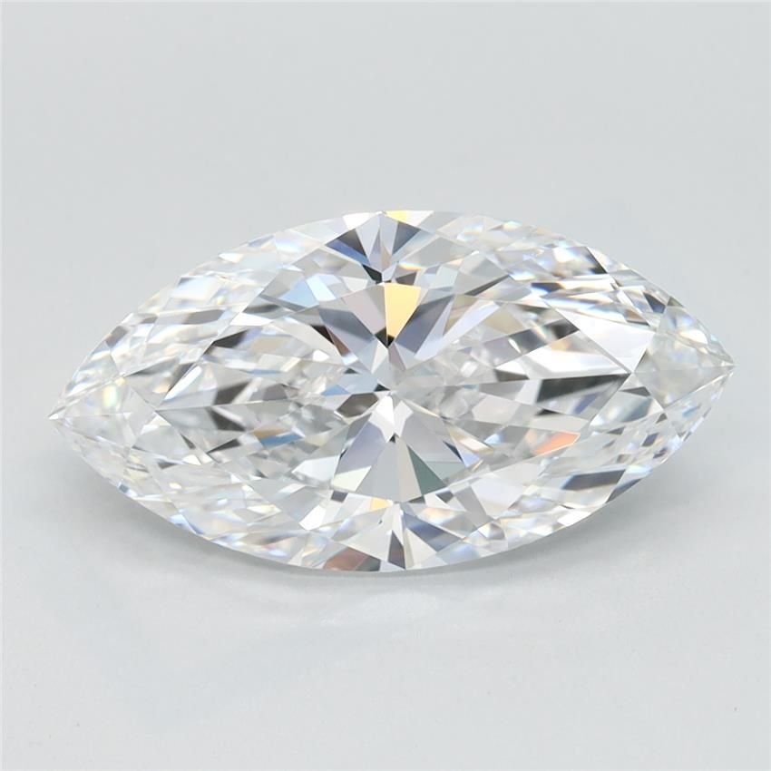 2.59ct D IF Rare Carat Ideal Cut Marquise Lab Grown Diamond