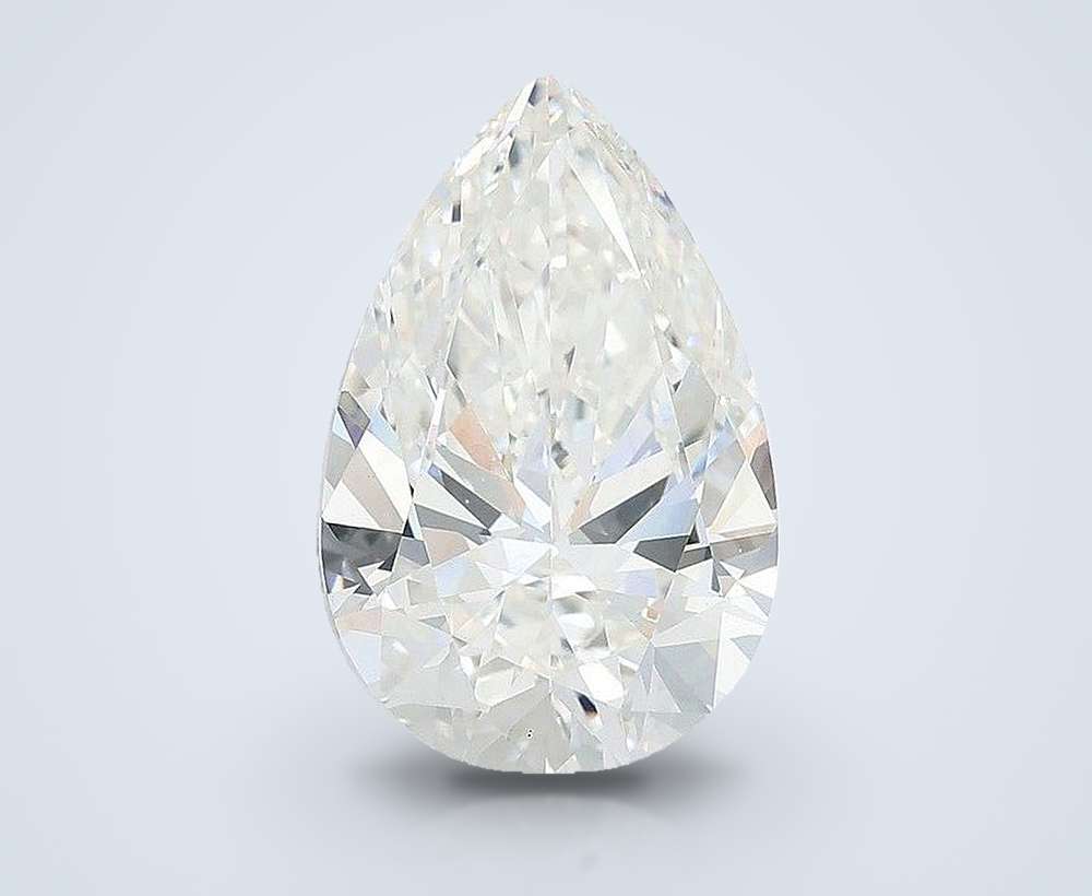6.07 Carat Pear Lab Diamond
