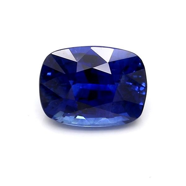 2.61 Carat Blue Cushion Sapphire