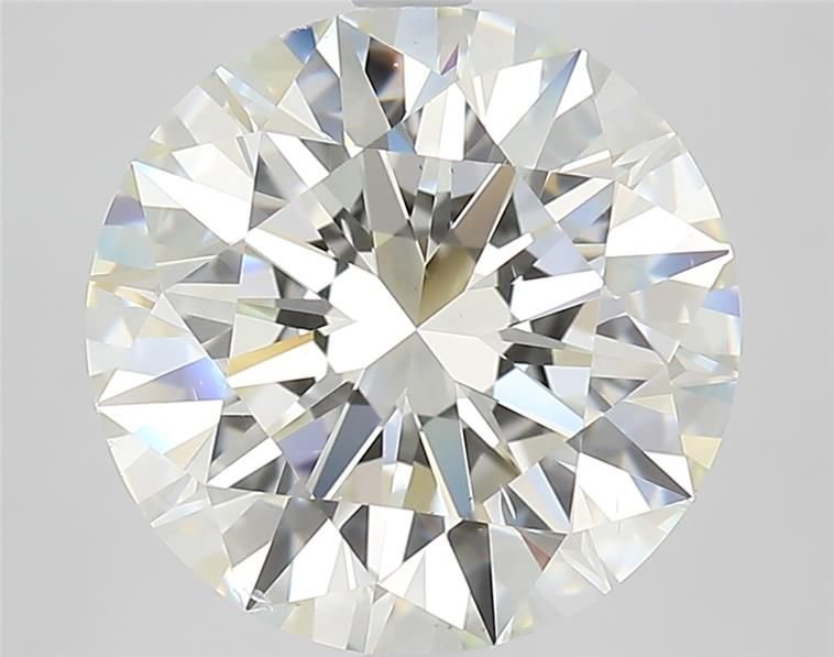 5.09ct J VS2 Rare Carat Ideal Cut Round Diamond