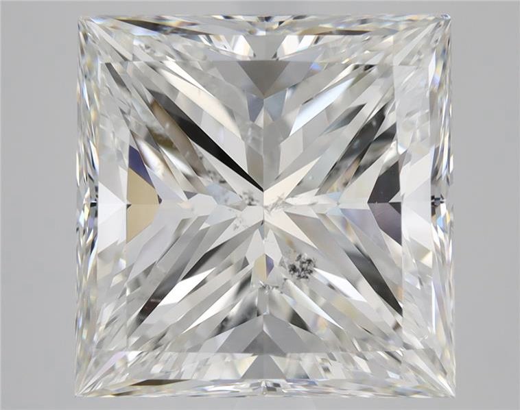 5.01ct F SI2 Rare Carat Ideal Cut Princess Diamond