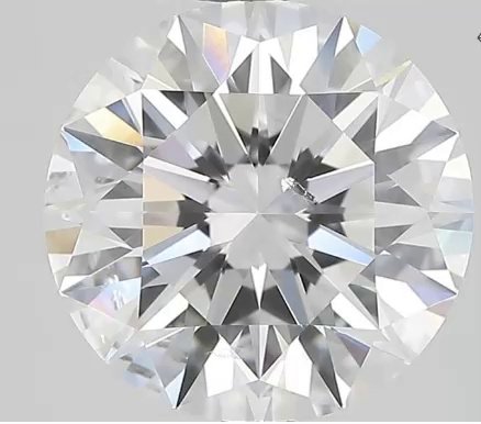 2.52ct D SI2 Rare Carat Ideal Cut Round Diamond