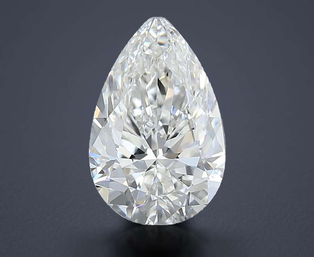 0.63 Carat Pear Natural Diamond