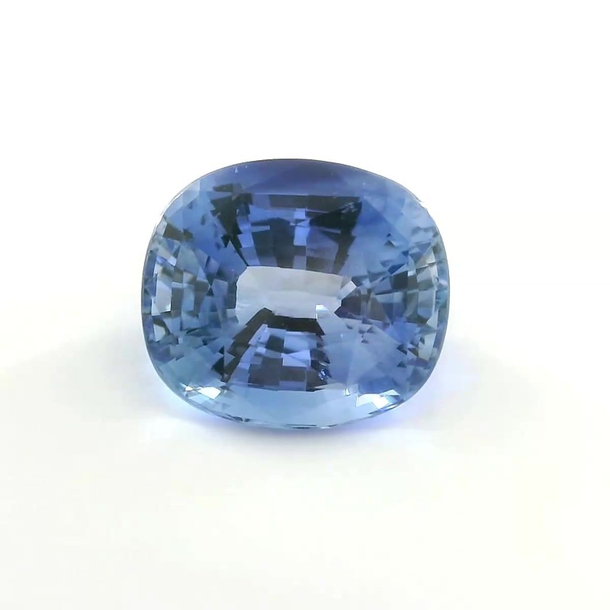 3.22 Carat Blue Cushion Sapphire
