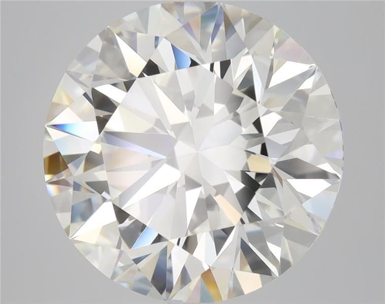 5.02ct I VVS2 Rare Carat Ideal Cut Round Diamond