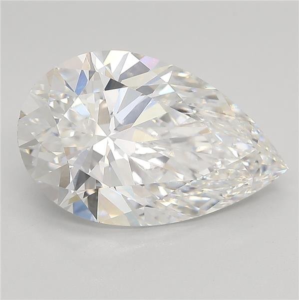 5.19ct F VVS2 Excellent Cut Pear Lab Grown Diamond