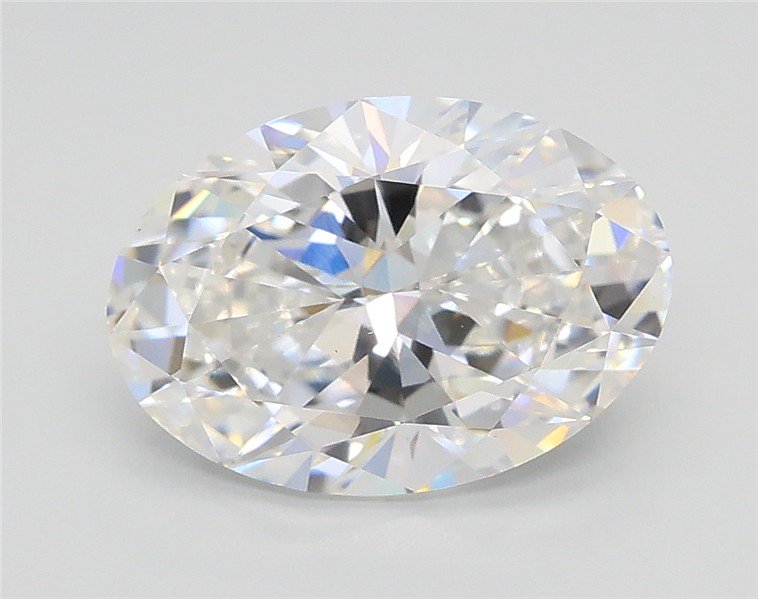 2.02ct D VS1 Rare Carat Ideal Cut Oval Lab Grown Diamond
