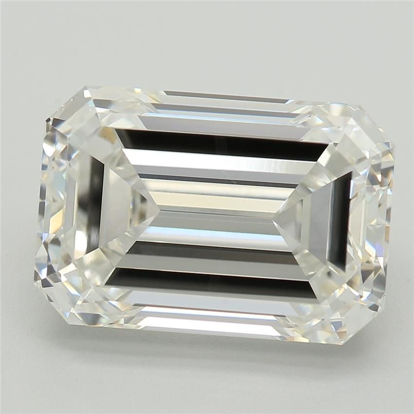 5.54ct F VVS2 Excellent Cut Emerald Lab Grown Diamond