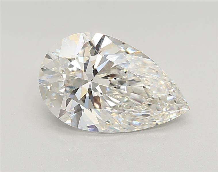 3.09ct F VS1 Rare Carat Ideal Cut Pear Lab Grown Diamond