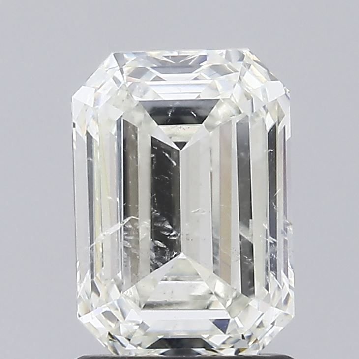 1.73ct I SI2 Rare Carat Ideal Cut Emerald Diamond