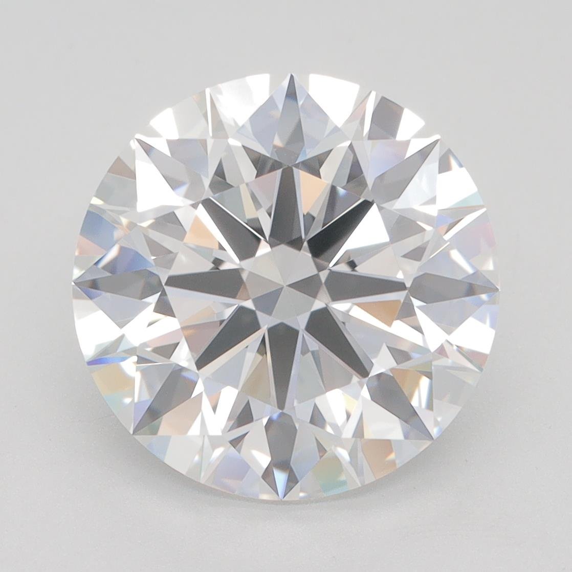 5.02ct F VVS2 Rare Carat Ideal Cut Round Lab Grown Diamond