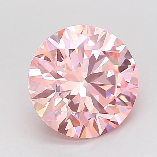 1.50 Ct. Fancy Vivid Pink Round Lab Diamond