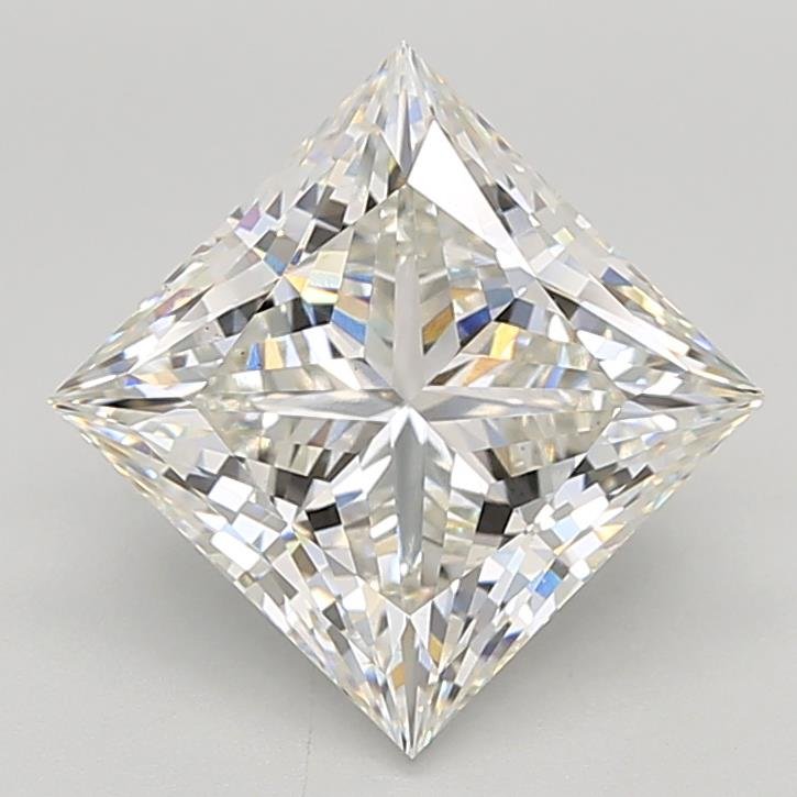 4.00ct F VS1 Rare Carat Ideal Cut Princess Lab Grown Diamond