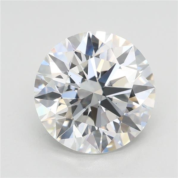 3.70ct F VS2 Rare Carat Ideal Cut Round Lab Grown Diamond