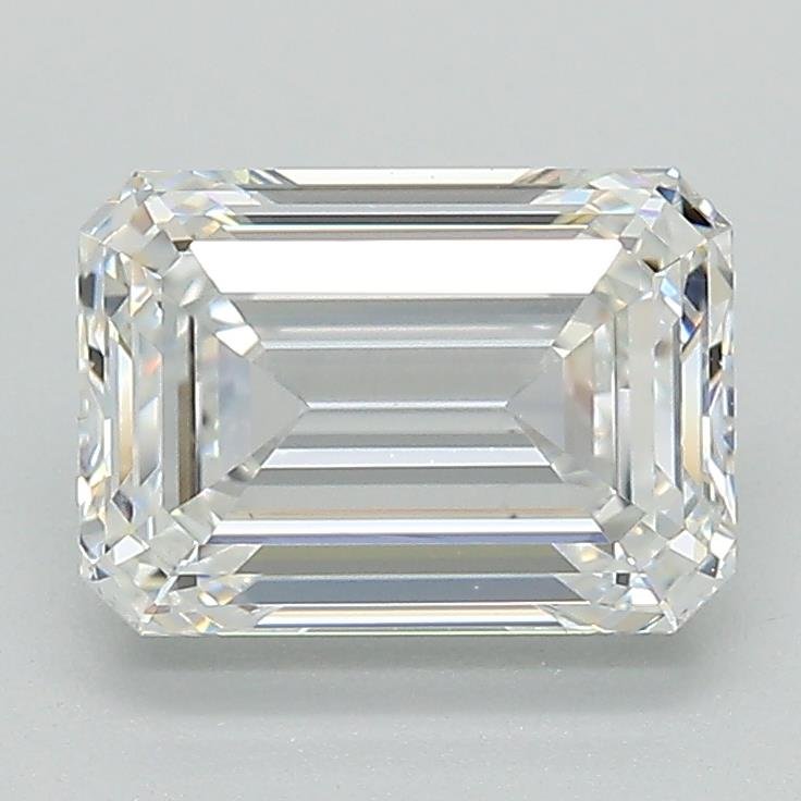 2.07ct E VVS2 Rare Carat Ideal Cut Emerald Lab Grown Diamond