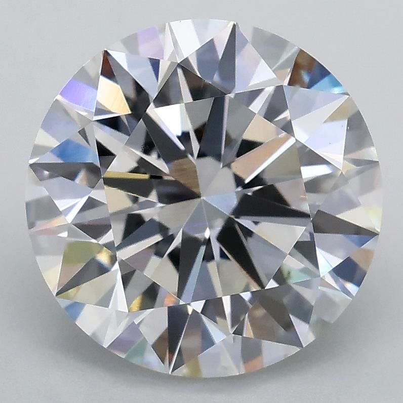 3.01ct D VS1 Rare Carat Ideal Cut Round Lab Grown Diamond