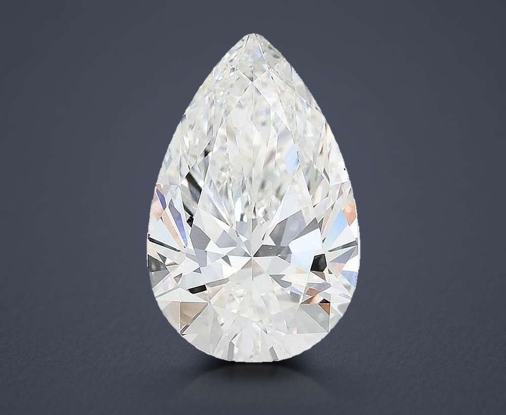 8.55 Carat Pear Lab Diamond