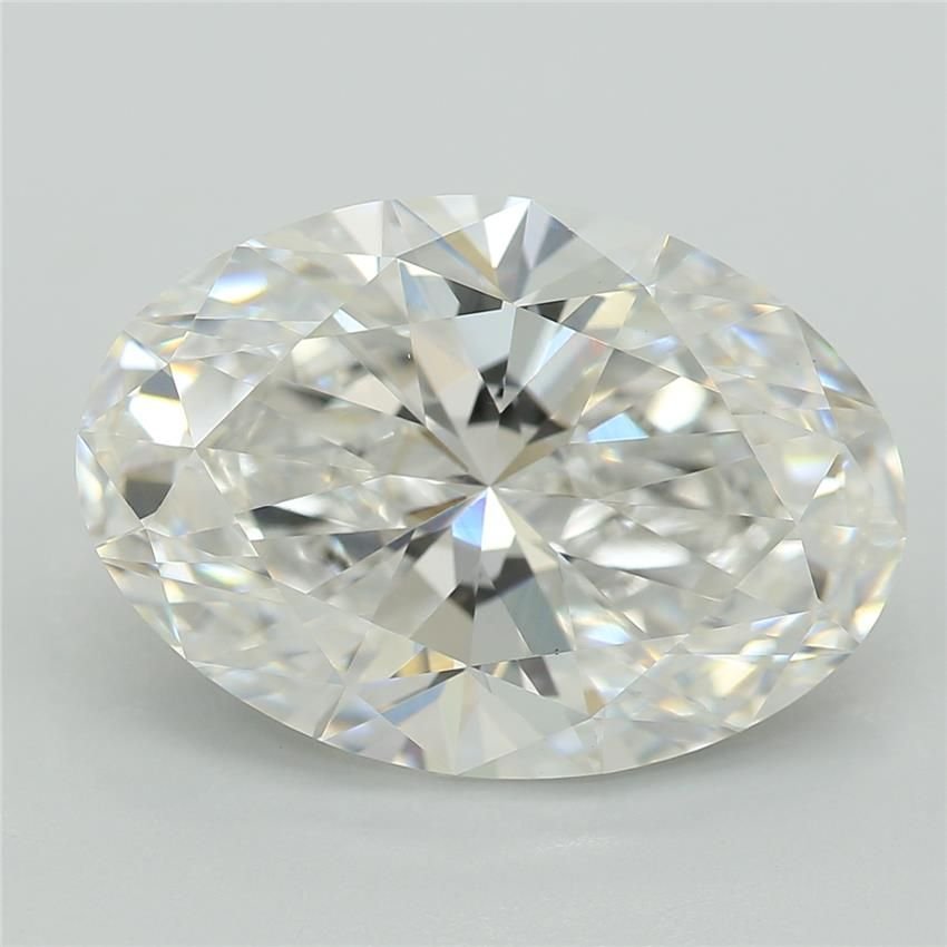 4.05ct F VS1 Rare Carat Ideal Cut Oval Lab Grown Diamond