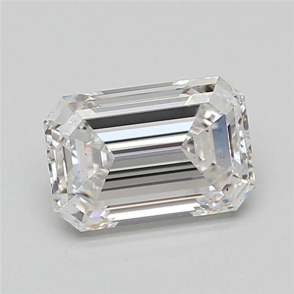 2.79ct F VS2 Excellent Cut Emerald Lab Grown Diamond