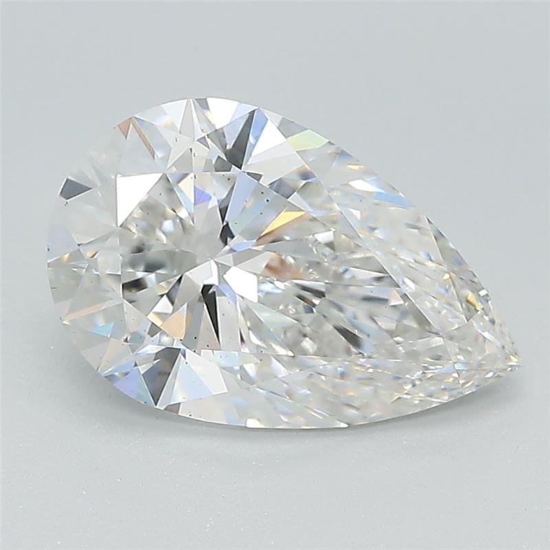 2.12ct F VS2 Rare Carat Ideal Cut Pear Lab Grown Diamond