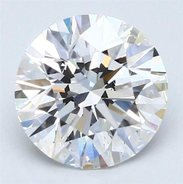 2.02ct D SI2 Rare Carat Ideal Cut Round Diamond