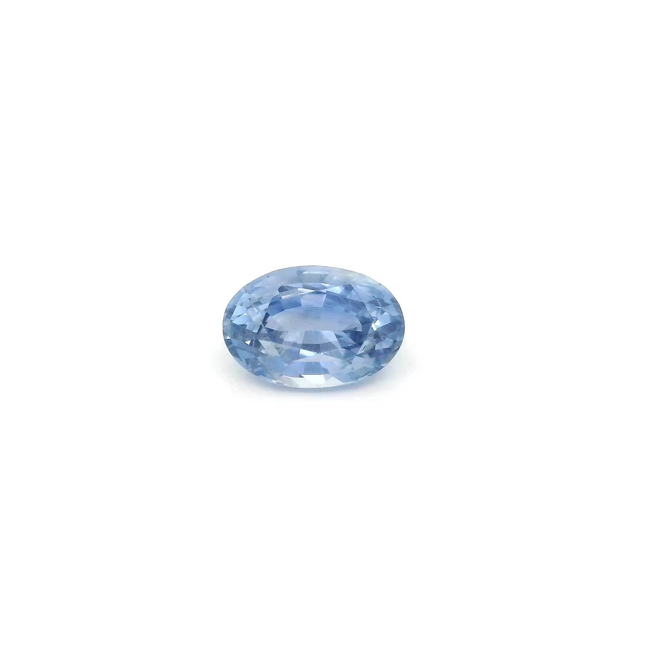 0.99 Carat Blue Oval Sapphire
